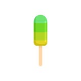 Wapno lody ikona, mieszkanie styl ilustracja wektor Wapno lody ikona, mieszkanie styl ilustracja wektor