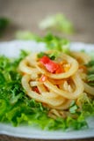 Warm Salad With Fried Calamari Royalty Free Stock Image Warm Salad With Fried Calamari Royalty Free Stock Image