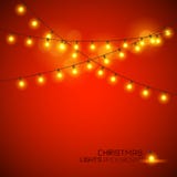 Warme glühende Weihnachtslichter lizenzfreie abbildung Warme glühende Weihnachtslichter lizenzfreie abbildung