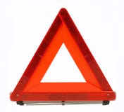 Warning accident traffic sing (red triangle)