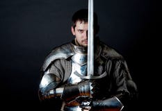 Warrior Holding His Great Sword Stock Images Warrior Holding His Great Sword Stock Images