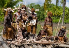 Warriors Asmat tribe.