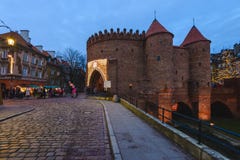 Warsaw Christmas Decorations at Barbican royalty free stock images Warsaw Christmas Decorations at Barbican royalty free stock images