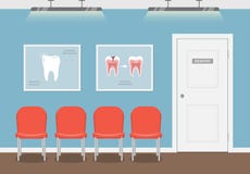 Warteraum für Patienten im zahnmedizinischen Büro Innengebäudezahnheilkunde Vektorillustration in der flachen Art vektor abbildung Warteraum für Patienten im zahnmedizinischen Büro Innengebäudezahnheilkunde Vektorillustration in der flachen Art vektor abbildung