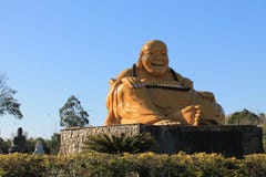 Mi La Pu-San Smiling Buddha, Chen Tien Temple - Foz do Iguaçu, Brazil royalty free stock photo Mi La Pu-San Smiling Buddha, Chen Tien Temple - Foz do Iguaçu, Brazil royalty free stock photo