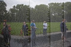 Engraved Names of Dead Soldiers on the Wall of the Vietnam Memorial in Washington D.C. Royalty Free Stock Photo Engraved Names of Dead Soldiers on the Wall of the Vietnam Memorial in Washington D.C. Royalty Free Stock Photo