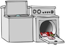 Washer And Dryer stock image. Illustration of washer, door - 8462799