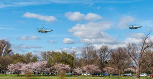WASHINGTON DC: 1 DE ABRIL DE 2017: Estados Unidos Marine One Helicopte fotografía de archivo WASHINGTON DC: 1 DE ABRIL DE 2017: Estados Unidos Marine One Helicopte fotografía de archivo