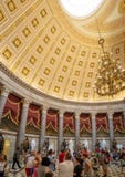 Washington DC, dystrykt kolumbii [Stany Zjednoczone Capitol wnętrze, obwód federalny, turystyczny gościa centrum, rotunda z fresk fotografia stock Washington DC, dystrykt kolumbii [Stany Zjednoczone Capitol wnętrze, obwód federalny, turystyczny gościa centrum, rotunda z fresk fotografia stock