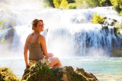 Wasserfalllächeln