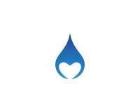 Wassertropfen-Vektorikone lizenzfreie abbildung Wassertropfen-Vektorikone lizenzfreie abbildung