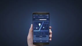 Wat betreft navigatietoepassing op het mobiele scherm, die de informatie van de wegbestemming gebruiken Wat betreft navigatietoepassing op het mobiele scherm, die de informatie van de wegbestemming gebruiken