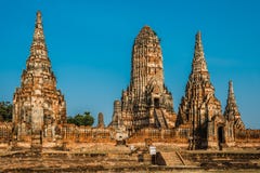 Wat Chai Watthanaram-Tempel Ayutthaya Bangkok Thailand Stockbilder Wat Chai Watthanaram-Tempel Ayutthaya Bangkok Thailand Stockbilder