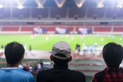 Watching football game Stock Photo Watching football game Stock Photo