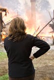 Watching The House Burn Down Stock Image