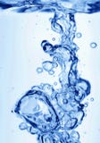 Water blast. With bubbles in blue Water blast. With bubbles in blue