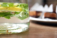 Water with citrus and mint royalty free stock image Water with citrus and mint royalty free stock image