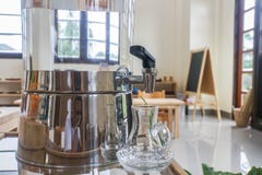 Water cooler with jug for drink royalty free stock photography Water cooler with jug for drink royalty free stock photography