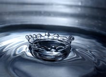 Water drop splash crown Stock Photo Water drop splash crown Stock Photo