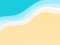 Water made of multi layered paper. Summertime background vector illustration Water made of multi layered paper. Summertime background vector illustration