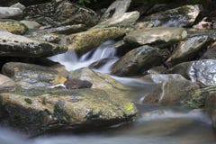 Water Rushing over Rocks, Great Smoky Mountains National Park stock image Water Rushing over Rocks, Great Smoky Mountains National Park stock image