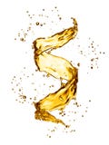 Water splash in the form of spiral gold color. 3D illustration stock illustration Water splash in the form of spiral gold color. 3D illustration stock illustration