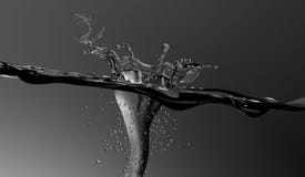 Water splash illustration on greybackground. Water splash 3D illustration on grey background stock illustration Water splash illustration on greybackground. Water splash 3D illustration on grey background stock illustration