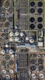 Water treatment plant factory from above royalty free stock images Water treatment plant factory from above royalty free stock images