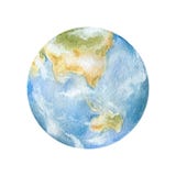 Watercolor astronomy science planets Earth