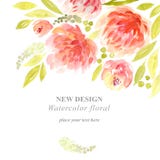 Watercolor flowers. Painting background with flowers vector illustration Watercolor flowers. Painting background with flowers vector illustration