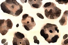 Watercolor animal background with brown jaguar`s print royalty free illustration Watercolor animal background with brown jaguar`s print royalty free illustration