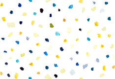 Watercolor hand painted drops seamless pattern