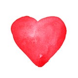 Watercolor heart. Hand drawn royalty free stock image Watercolor heart. Hand drawn royalty free stock image