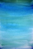 Watercolor light blue hand painted art background