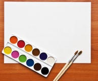 Watercolor Paints Royalty Free Stock Images