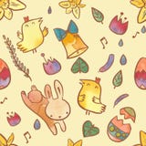 Watercolor seamless pattern on Easter theme Royalty Free Stock Image Watercolor seamless pattern on Easter theme Royalty Free Stock Image