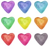 Watercolor seamless pattern with hand drawn colorful heart isolated on white background royalty free illustration Watercolor seamless pattern with hand drawn colorful heart isolated on white background royalty free illustration