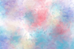 Watercolor Sky And Clouds, Abstract Background Stock Photos