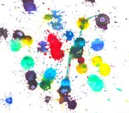 Watercolor Splashes Royalty Free Stock Photography