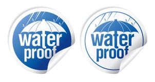 Waterdichte stickers. royalty-vrije illustratie Waterdichte stickers. royalty-vrije illustratie