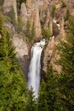 Waterfall And Rugged Cliff Royalty Free Stock Photography