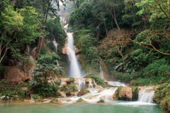 Waterfall In Rainforest Stock Photography