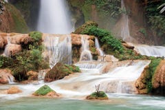 Waterfall In Rainforest Royalty Free Stock Photos