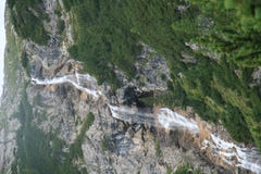 Waterfall in mountains royalty free stock images Waterfall in mountains royalty free stock images