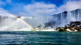 Waterfalls Rainbow Landscapes Niagara Falls , Toronto