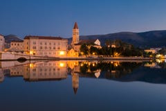 Waterfront view of beautiful Trogir Royalty Free Stock Photo Waterfront view of beautiful Trogir Royalty Free Stock Photo