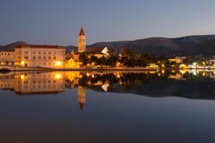 Waterfront view of beautiful Trogir Royalty Free Stock Images Waterfront view of beautiful Trogir Royalty Free Stock Images