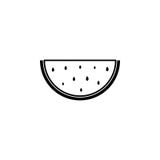 watermeloenpictogram, illustratie vector illustratie watermeloenpictogram, illustratie vector illustratie