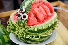 Watermelon with Eyes. stock images Watermelon with Eyes. stock images
