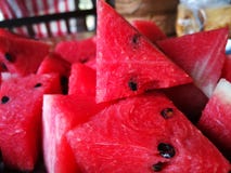Watermelon in the summer stock photography Watermelon in the summer stock photography